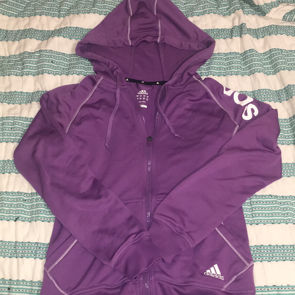 Adidas Climalite Zip Up Hoodie Jacket